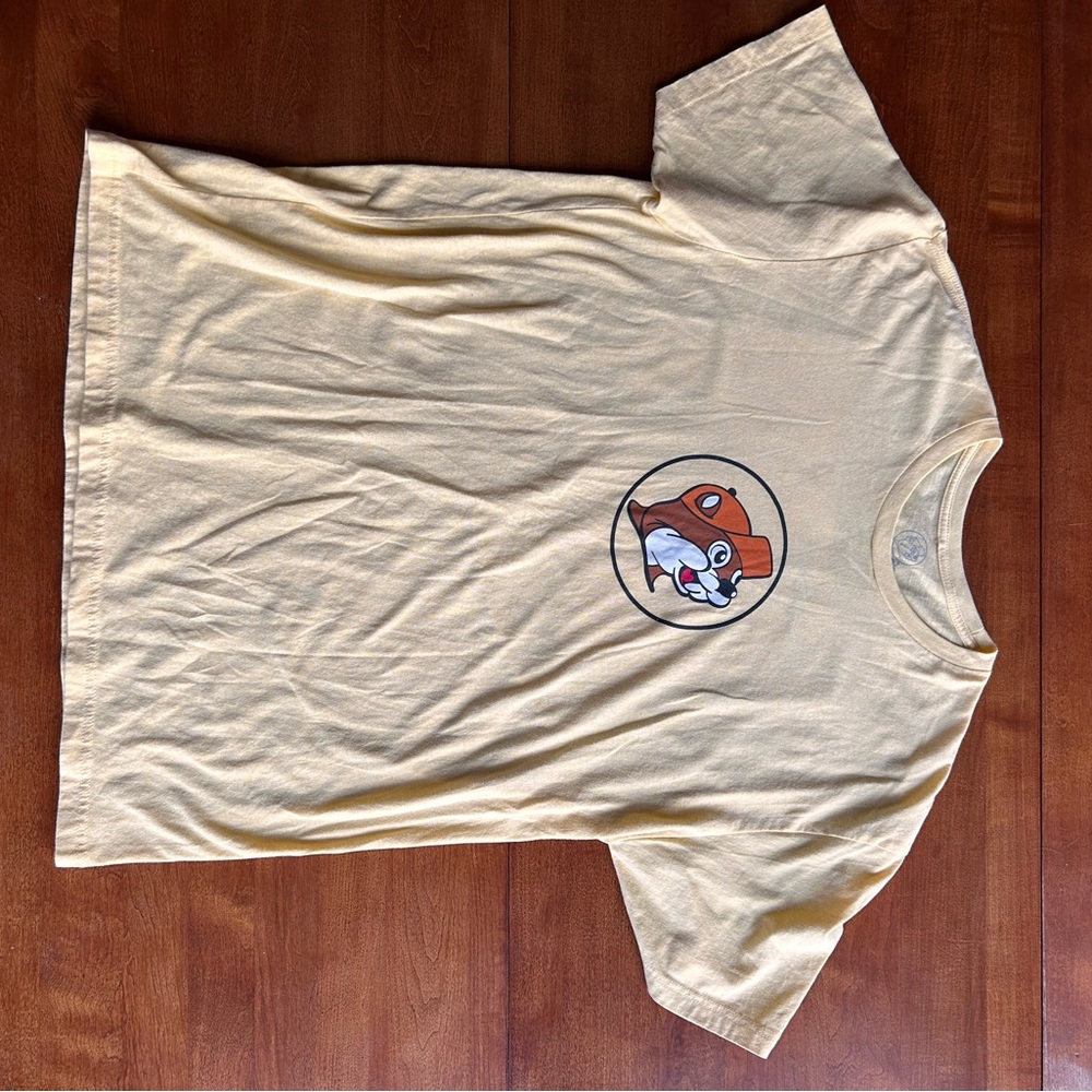 Men's Cream Short Sleeve T-Shirt with Fox Graphic
